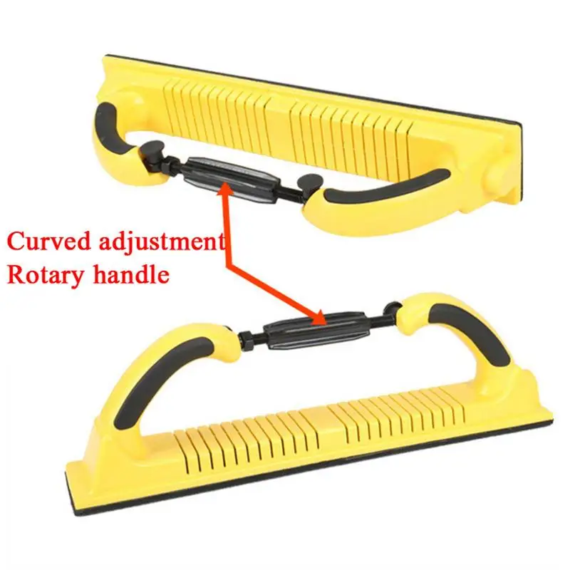 Bloques de lijado a mano, lijadora de arco Rectangular, herramienta de molienda Manual para ajustar de forma flexible el tamaño del arco