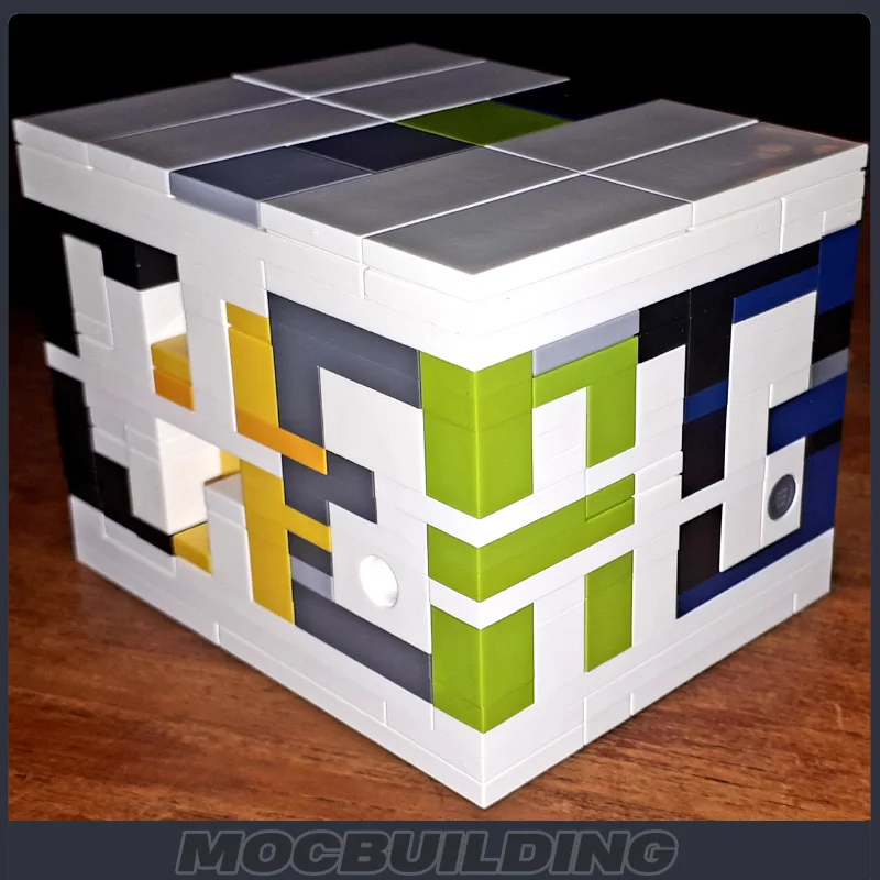 Moc Building Blocks Intelligence Decryption Box Color Magic Kit Cube Puzzle Candy Case Vending Model Bricks Toys Children Gifts