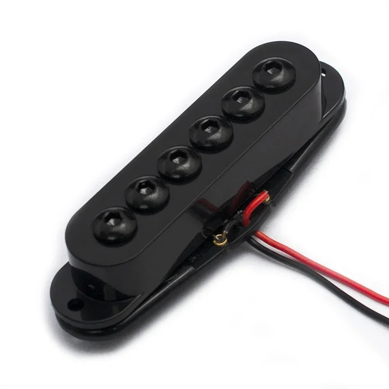 3Pcs Single Coil Guitar Pickups Set Black 6‑Screw Pole Piece Staggered Pickup For  Electric Guitar Replacement Parts