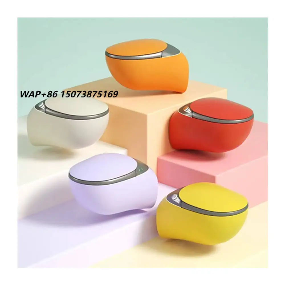 2025 Factory Wholesale Wall-mounted Smart Color  Automatic Multi-in-one Sensor Small Room Egg-shaped Smart Toilet
