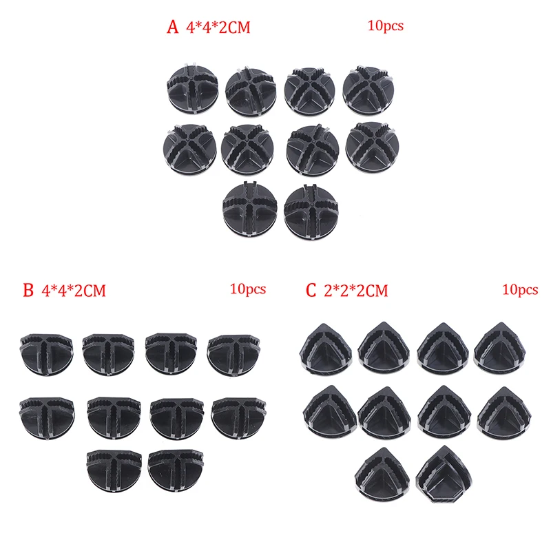 10Pcs Wire Cube ABS Connectors Storage Shelves Modular Organizer Box Buckle Clip