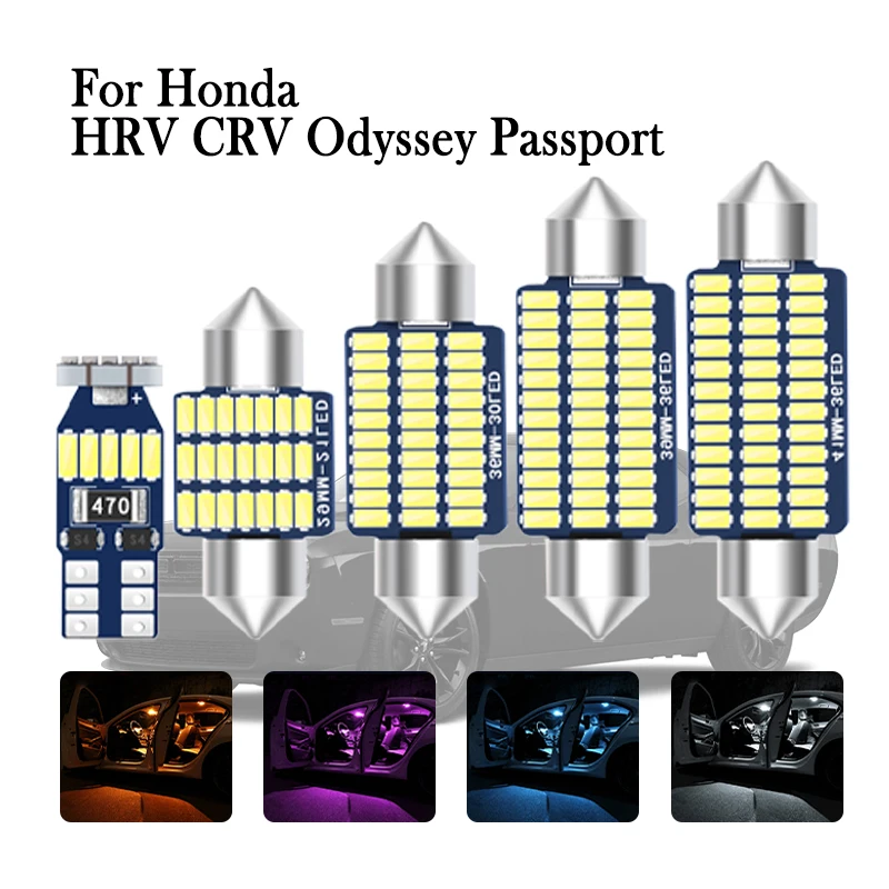 

For Honda Odyssey Passport Pilot HRV CRV MK1 MK2 MK3 MK4 Element 2007 2009 2000 2011 2014 2015 Canbus Car Interior Light LED