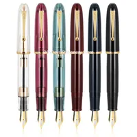 New 3PCS Jinhao 9019 Fountain Pen #8 Extra Fine / Fine / Medium Nib, Big Size Resin Writing Pen & Large Capability Converter