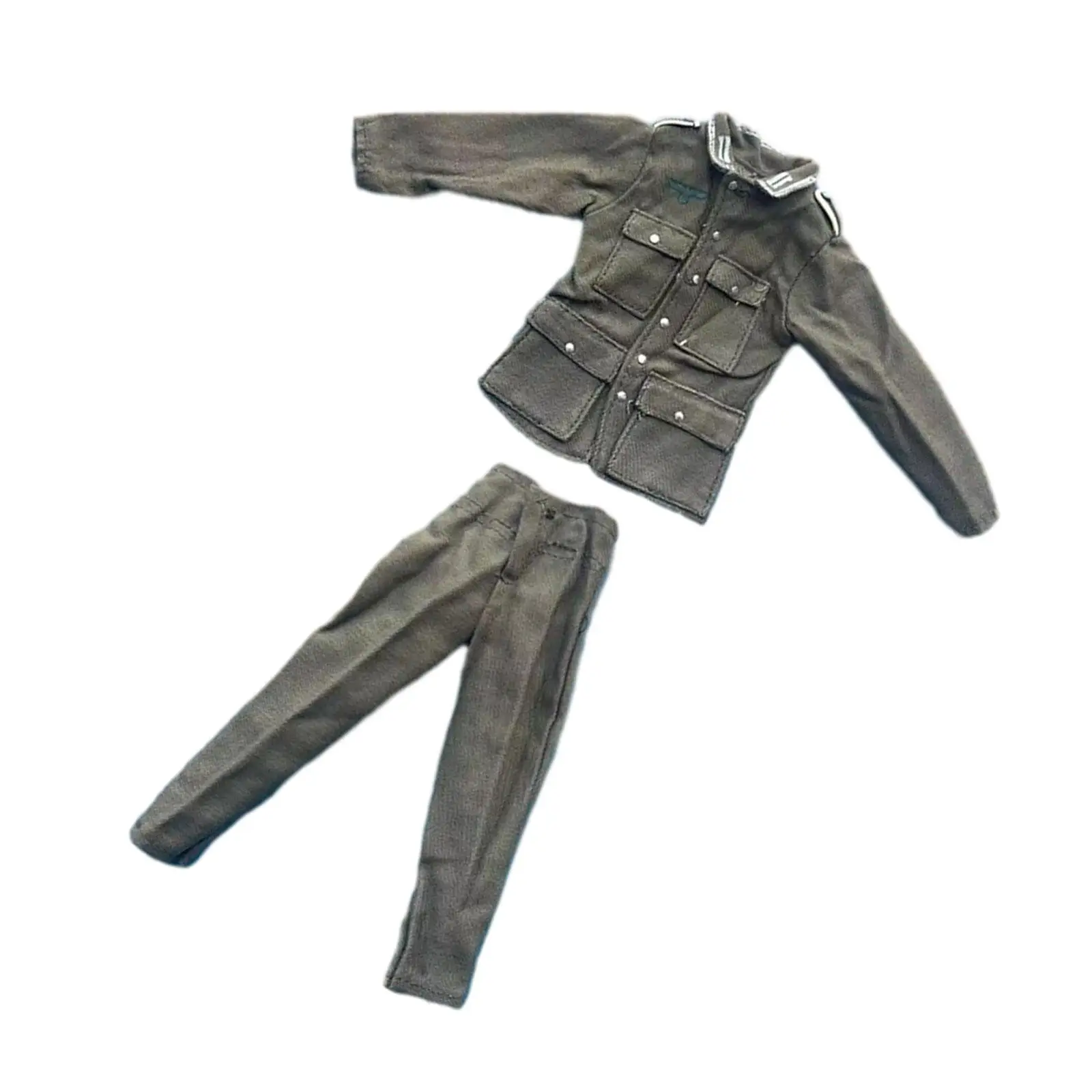 1/6 Male Figure Clothes Jacket and Pants Stylish Handmade Action Figures Clothes