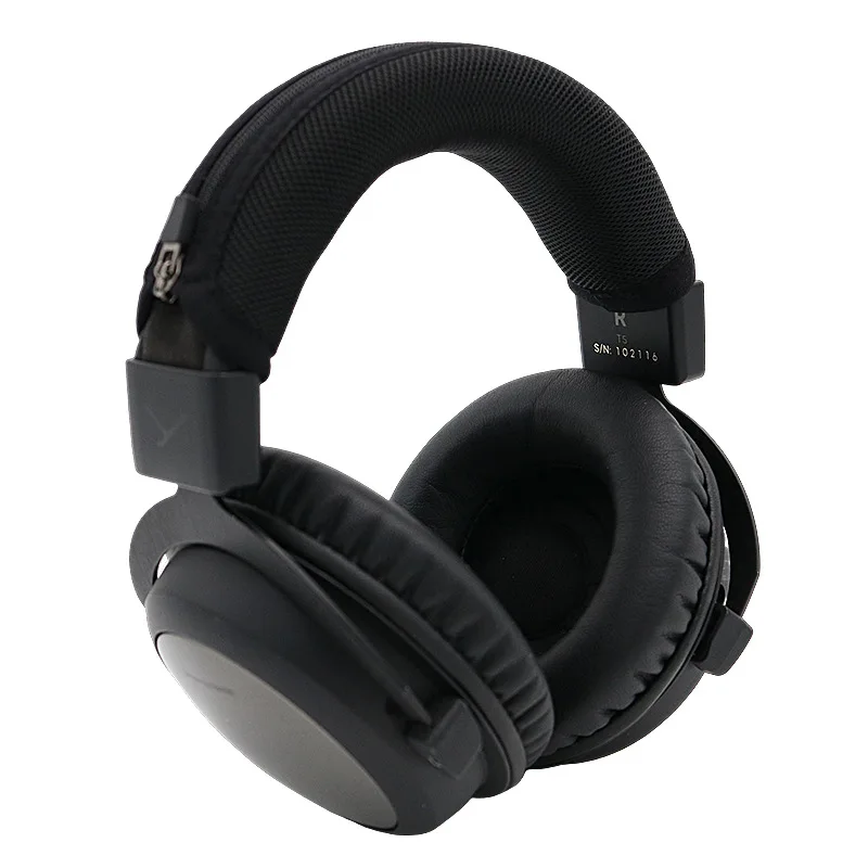 غطاء شعاع رأس سماعة الرأس لسماعة Beyerdynamic T5، جراب واقٍ لعصابة الرأس، أكمام قابلة للتنفس، قماش شبكي بسحاب