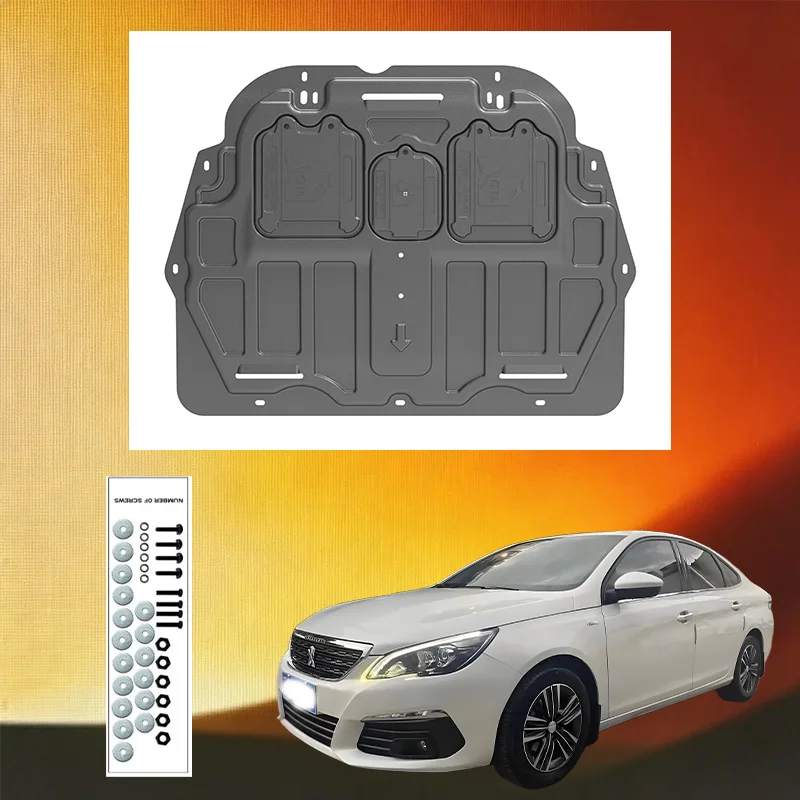 Durable Underbody Protection Engine Skid Plate For  Peugeot 308 2016-2019 1.2T 1.6L 1.6T High Quality Engine Shield Car