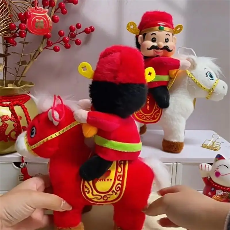 Neue Plüsch Chinesisches Pferd Maskottchen Stofftier Plüsch Stofftier Spielzeug Neujahr Segen Souvenir Chinesisches Jahr des Pferdes