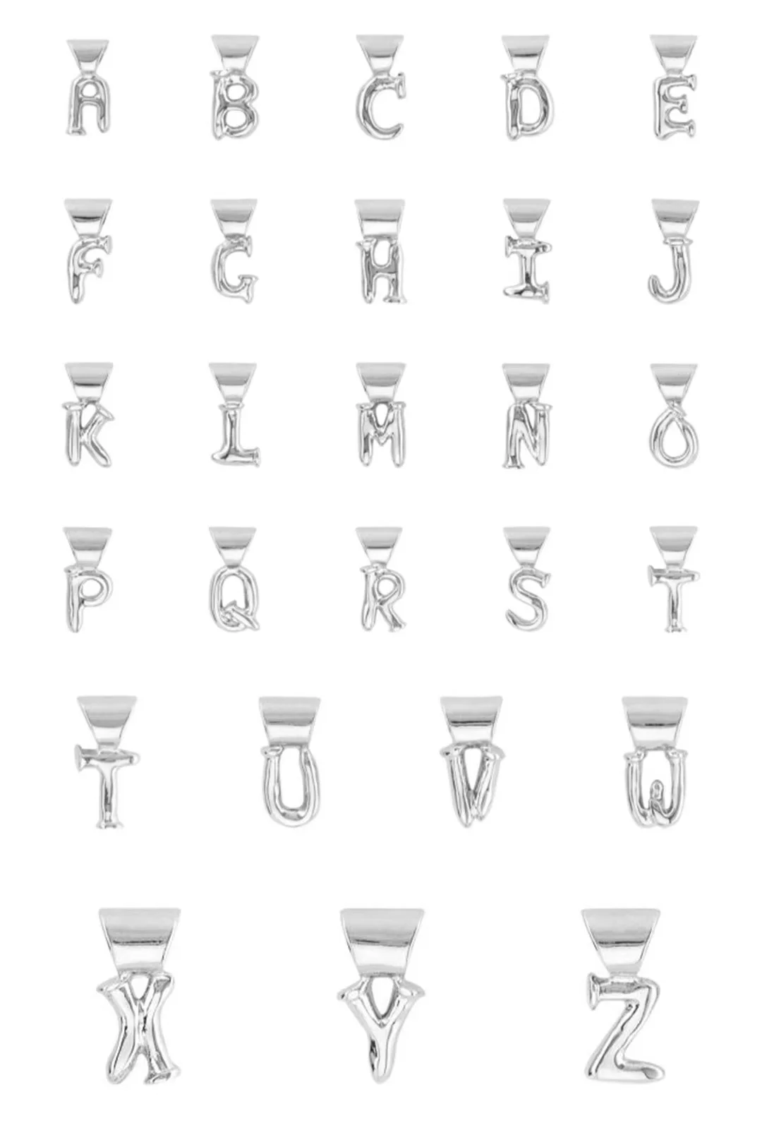2023 New 26 letter High Quality unode Original Sterling Silver Plated DIY Charm ring Women Men Gift Silver Color Jewelry