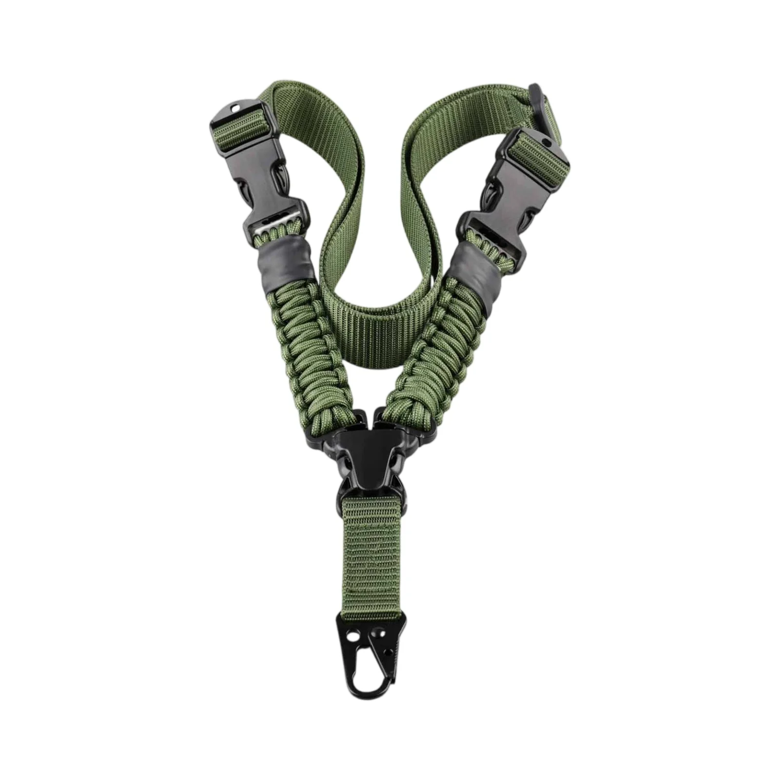 Nylon Rifle Webbed Vertical Single-point Rope Hunting Quick Adjustment Length Paracord Outdoor Multifunctional Tactical Harness