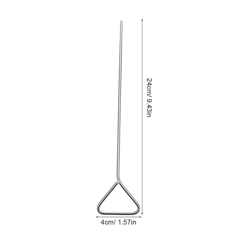 5pcs Stainless Steel Cell Spreaders Rust Resistant Reusable Lab Tools Triangle Head Spreading Bar Even Pressure Distribution