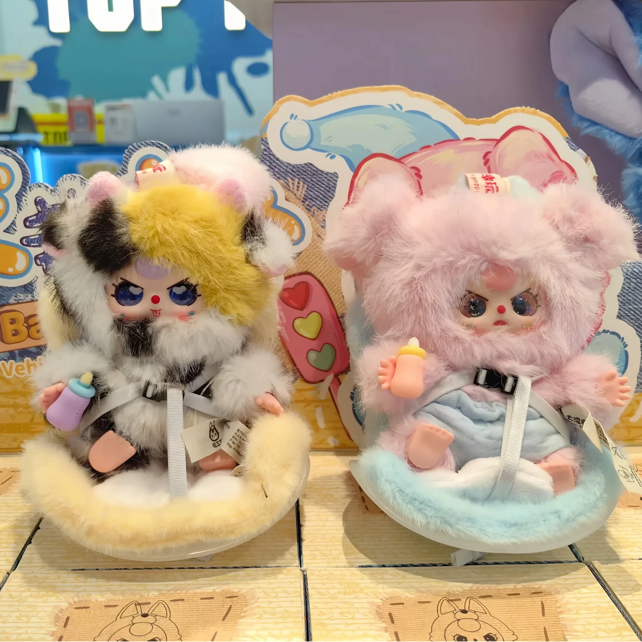 Baby Three Vehicle-Mounted Baby Series Blind Box Cute Vehicle