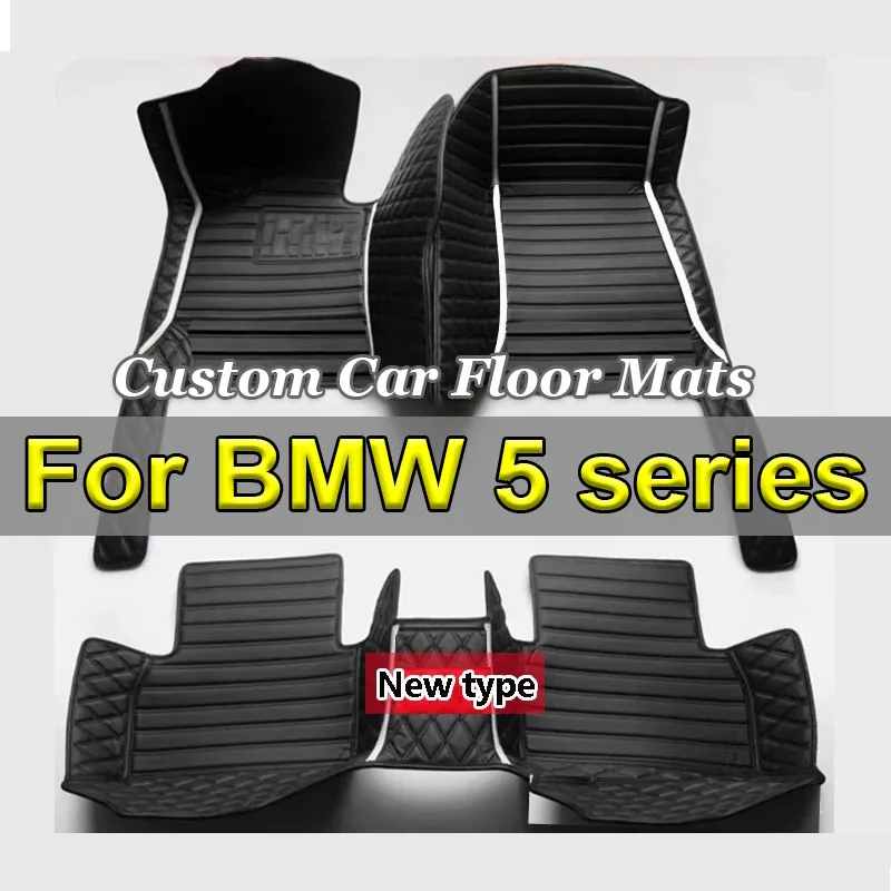 Car floor mats for BMW 5 series G30 525i 530i 540i 2018 19 20 21 22 Custom auto foot Pads automobile cover interior accessories