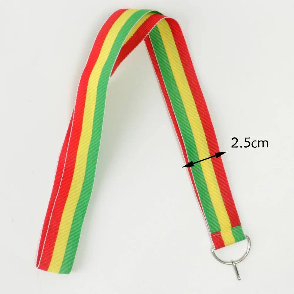 Fashion Medal Ribbon Lanyard For Marathon Games Exhibition Staff ID Card Holder Polyester Neck Strap Awards Ribbon