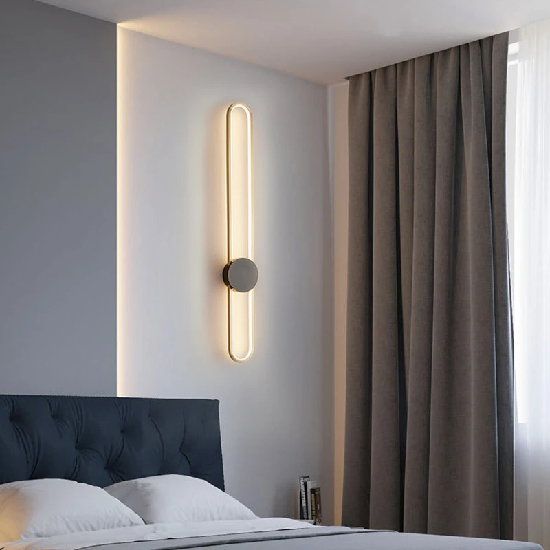 

Mordern 3 Light Changeable Golden Luxery LED Aluminum Wall Light Lamp Sconce For Bedroom Living Room Office Indoor Home