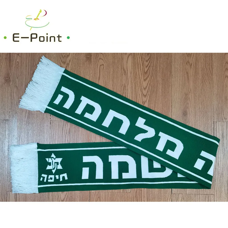 145*18 cm Size Retro MHFC Maccabi Haifa War for Fans Double-faced Knitted HF022