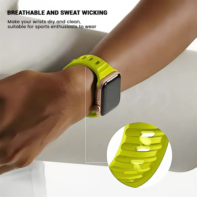 Strap For Apple Watch Band 49mm 44mm 45mm 41mm 40mm 42mm 38mm Soft Silicone Sport Bracelet iwatch Serise 8 7 SE 6 5 9 Ultra 49mm - Image 4