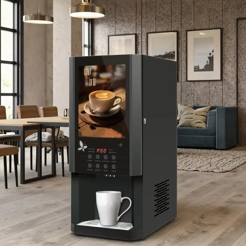 

【Best-selling】Fully Automatic Professional Smart Hot and Cold Coffee Vending Machine With Payment System
