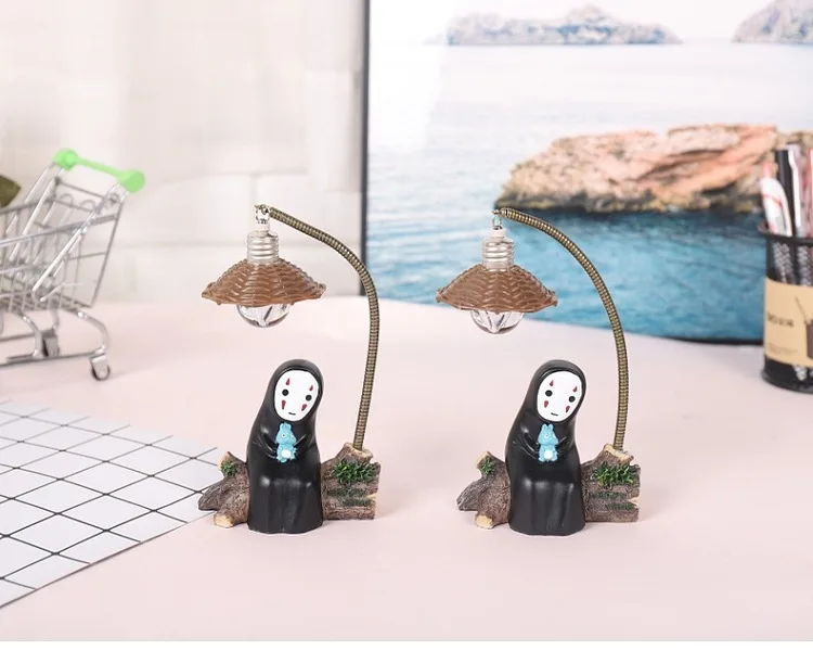 Cartoon Anime Funny Night Light Home Decor Small Figurine Bedside Lamp Desktop Ornament Kawaii Birthday Gift