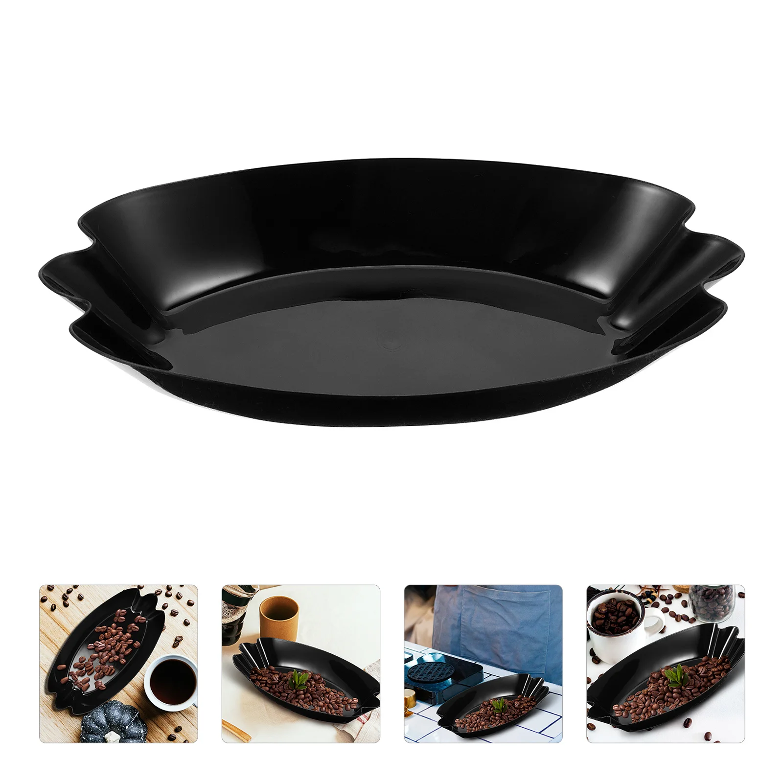 

Coffee Bean Plate Plastic Sturdy Lightweight Roasted Green Coffee Weighing Display Cupping Sample Tray