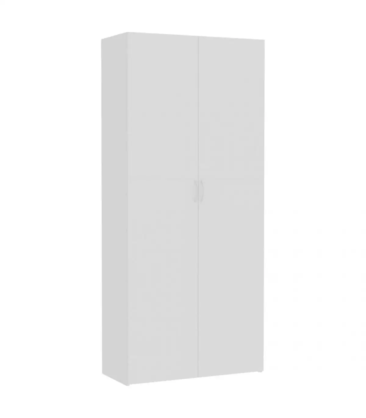 Lockers and storage cabinets white chipboard storage cabinet 80x35,5x180 cm