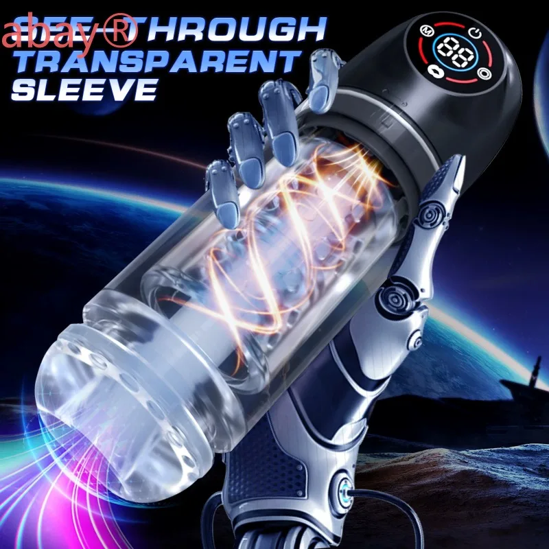 Totalmente automático sucção rotativa avião copo pênis masculino exercício masturbação massageador 7 modos brinquedos sexuais