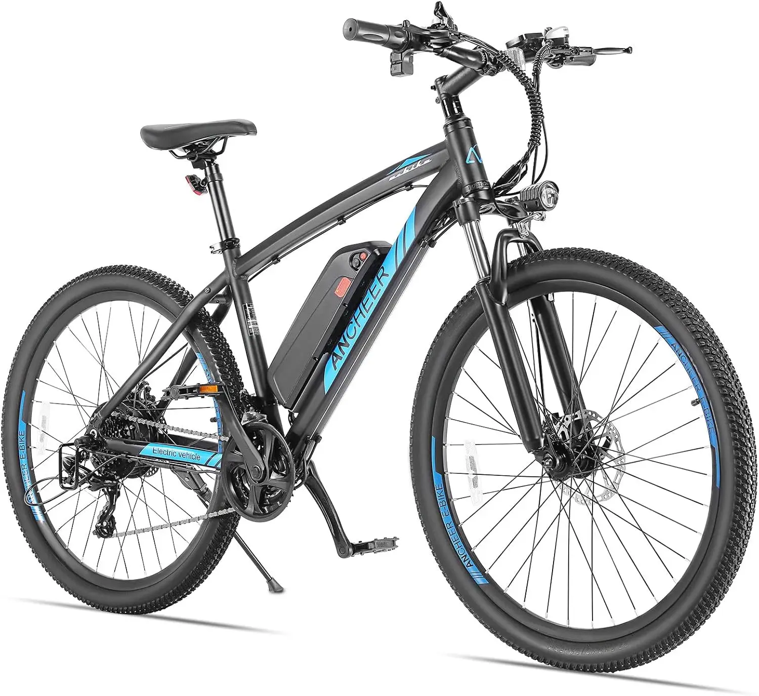 Electric Mountain Bike 750W 48V 499Wh Battery 60 Miles Range 27.5 Inch 21 Speed LCD Display Fast Charge, Customized