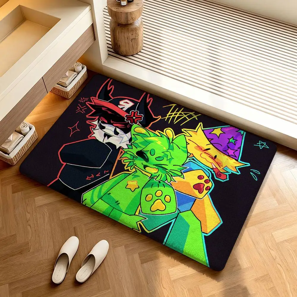 R-RegretevatorS G-Gnarpy  Shower Room Absorbent Small Floor Mat Soft Comfortable Decorative Foot Mat
