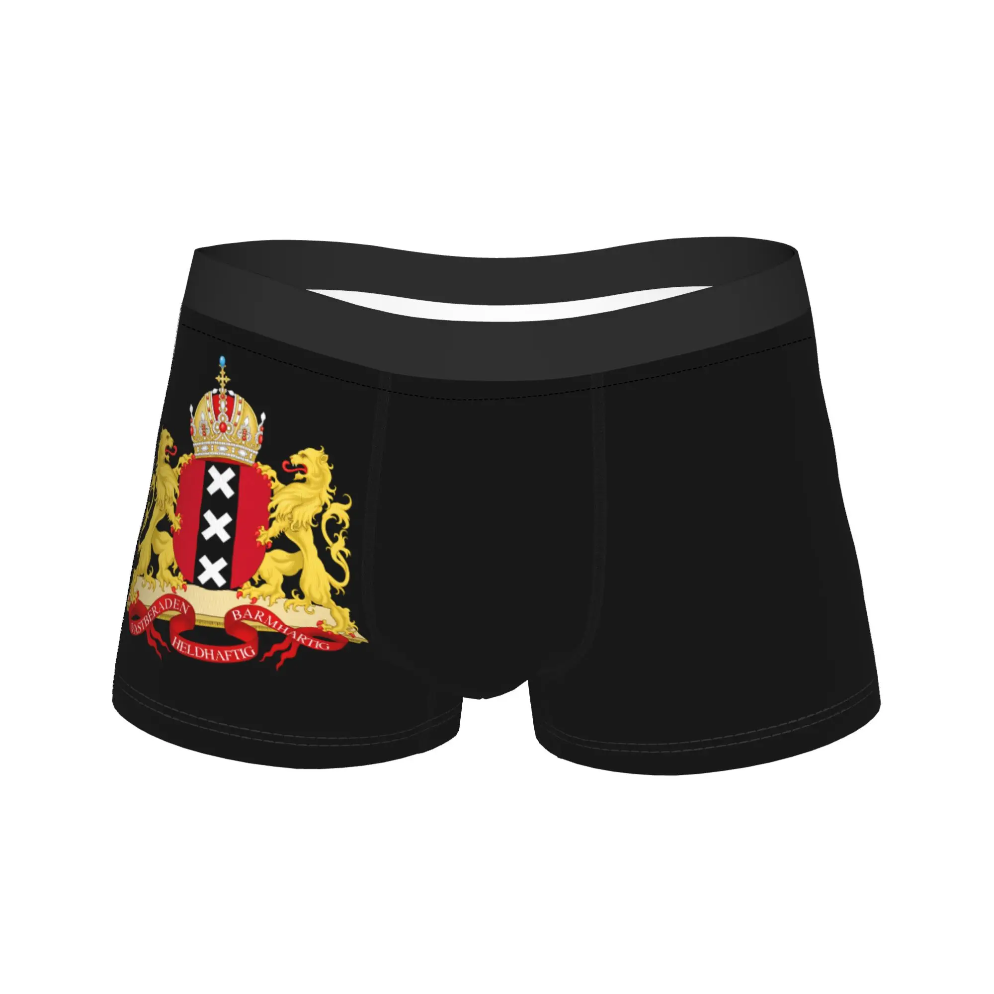 Netherlands Flag Underwear  Soft Trend Underpants Printing Shorts Briefs For Man 3D Pouch Large Size Trunk