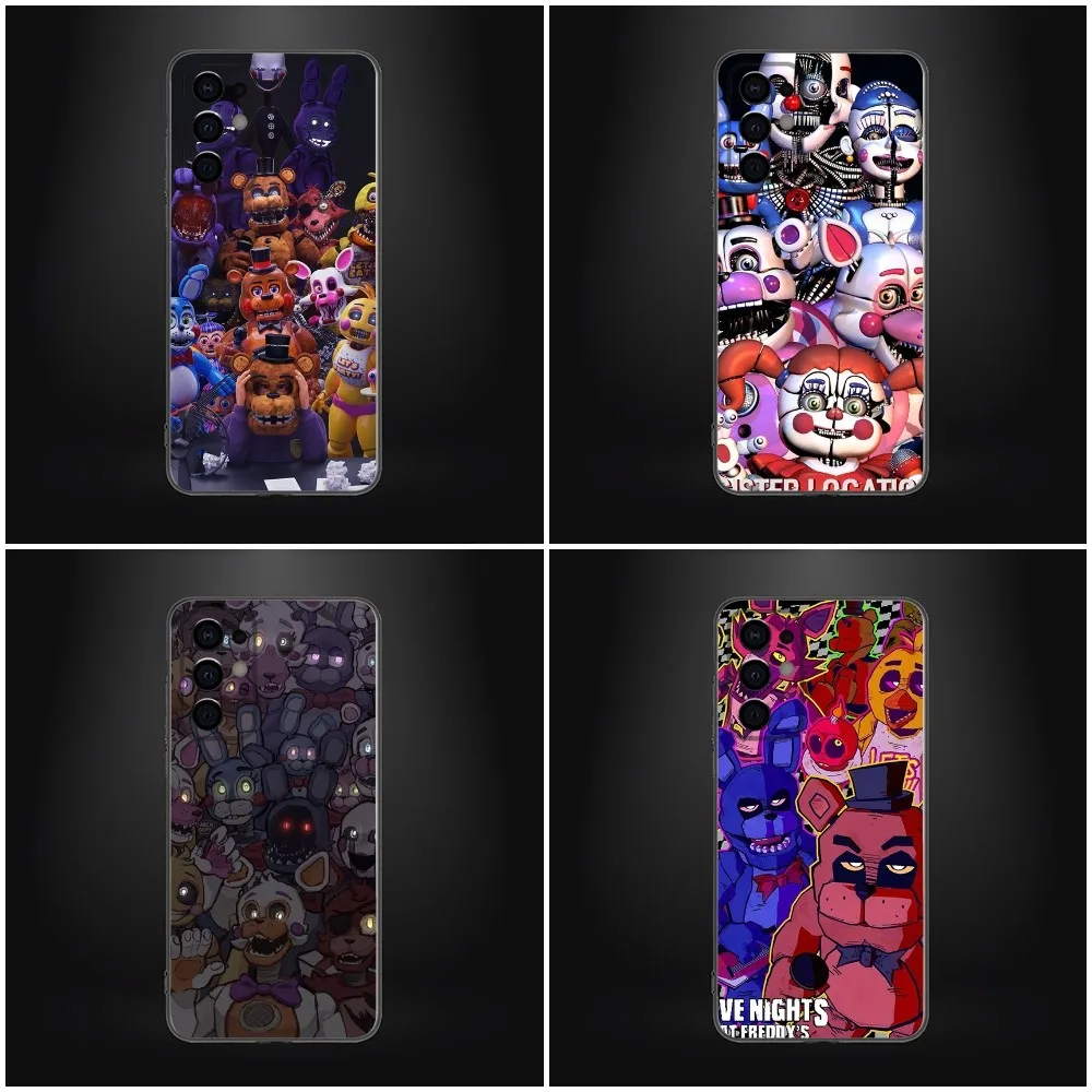 Five-Nights-At-Freddys F-Fnaf Phone Case For Samsung Galaxy A13,A21s,A22,A31,A32,A52,A53,A71,A80,A91 Soft Black Shell