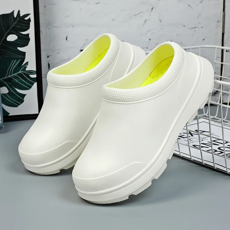 2023 Women\'s Large Water Shoes Nurse Shoes Chef Work Shoes Garden Shoe Fashion EVA Beach Sandals Kitchen Shoe 35-45