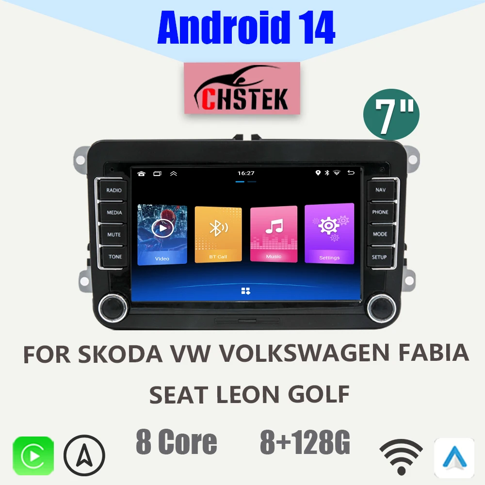 Car Head Unit Autoradio For Volkswagen Passat B6 Multivan T5 Polo Golf MK5 Jetta Tiguan Touran Seat VW Navigation Bluetooth GPS