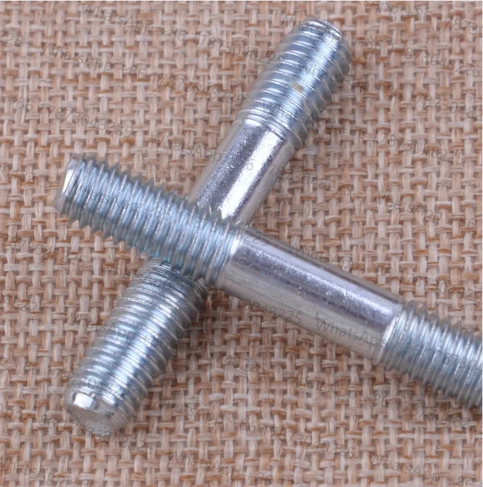 LETAOSK 2Pcs Muffler Bolt Exhaust Studs Kit Silver Steel Fit for  GX240 GX270 GX340 GX390 Engines 90047-ZE2-000
