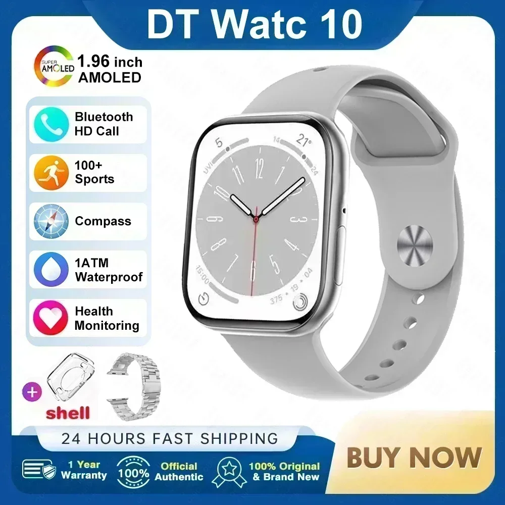 2025 New for Apple Watch 10 Smart Watch 4G Memory Music Video Bluetooth Call Waterproof Smartwatch For Android IOS TWS Earphones