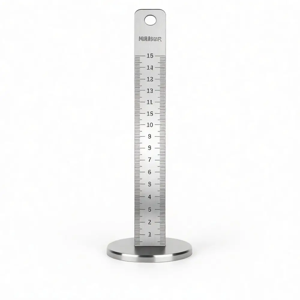 Magnetic Stainless Steel Tile Leveler Height Gauge Precise Measuring Ruler Flooring Masonry Construction Tool For Builders