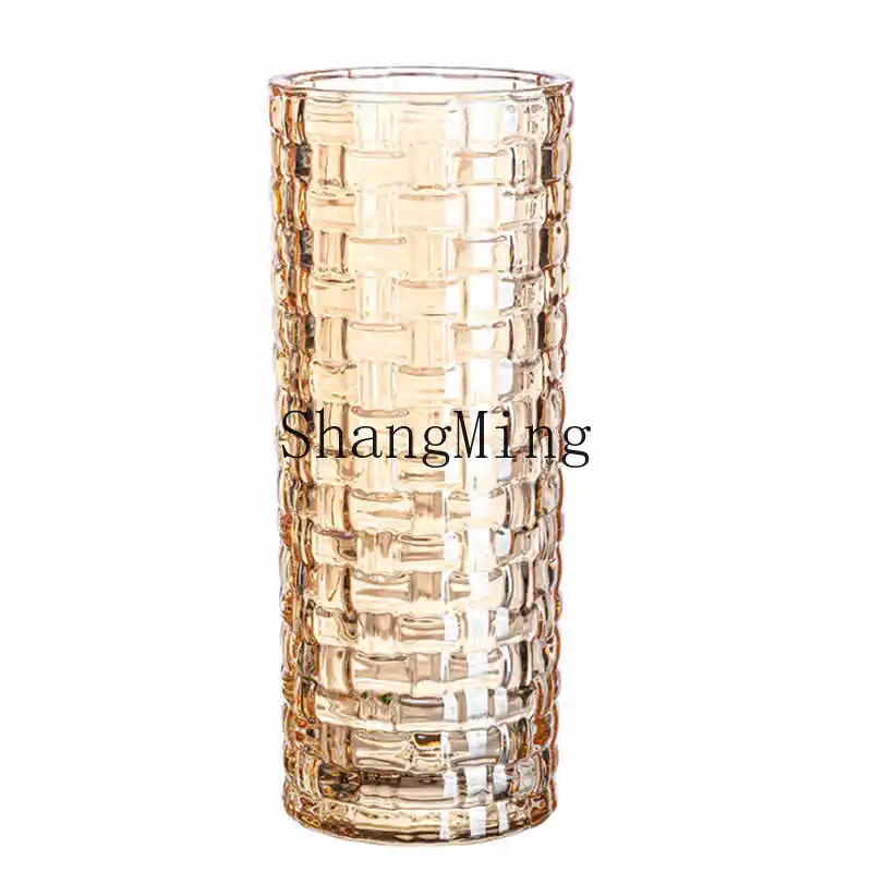 

DSA wholesale personalized thickened glass vase lily rose vase household living room special vase