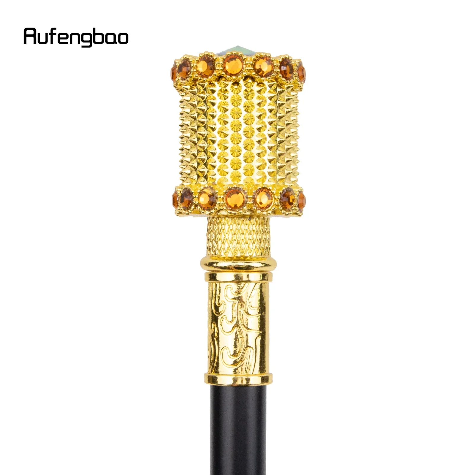 الذهبي الوردي الاصطناعي الماس عصا للمشي الزخرفية تأثيري خمر حفلة عصرية عصا للمشي هالوين Crosier 97 سنتيمتر