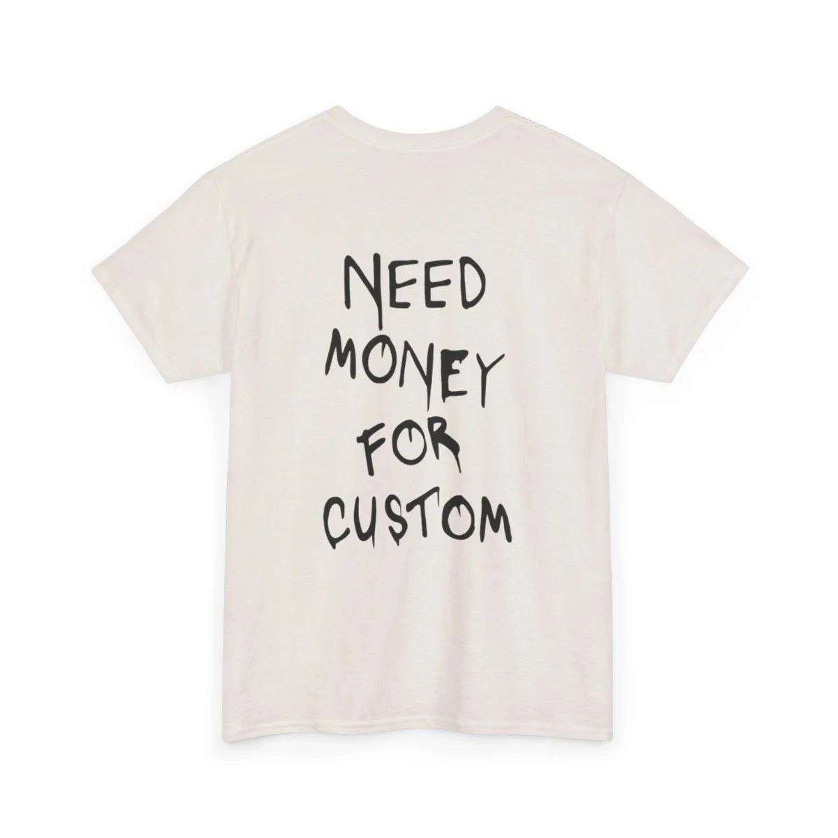 Casual Fashion, Relaxed and Unique Tops, Fun Letters Require Funds. Men's and Women's General-purpose T-shirts.