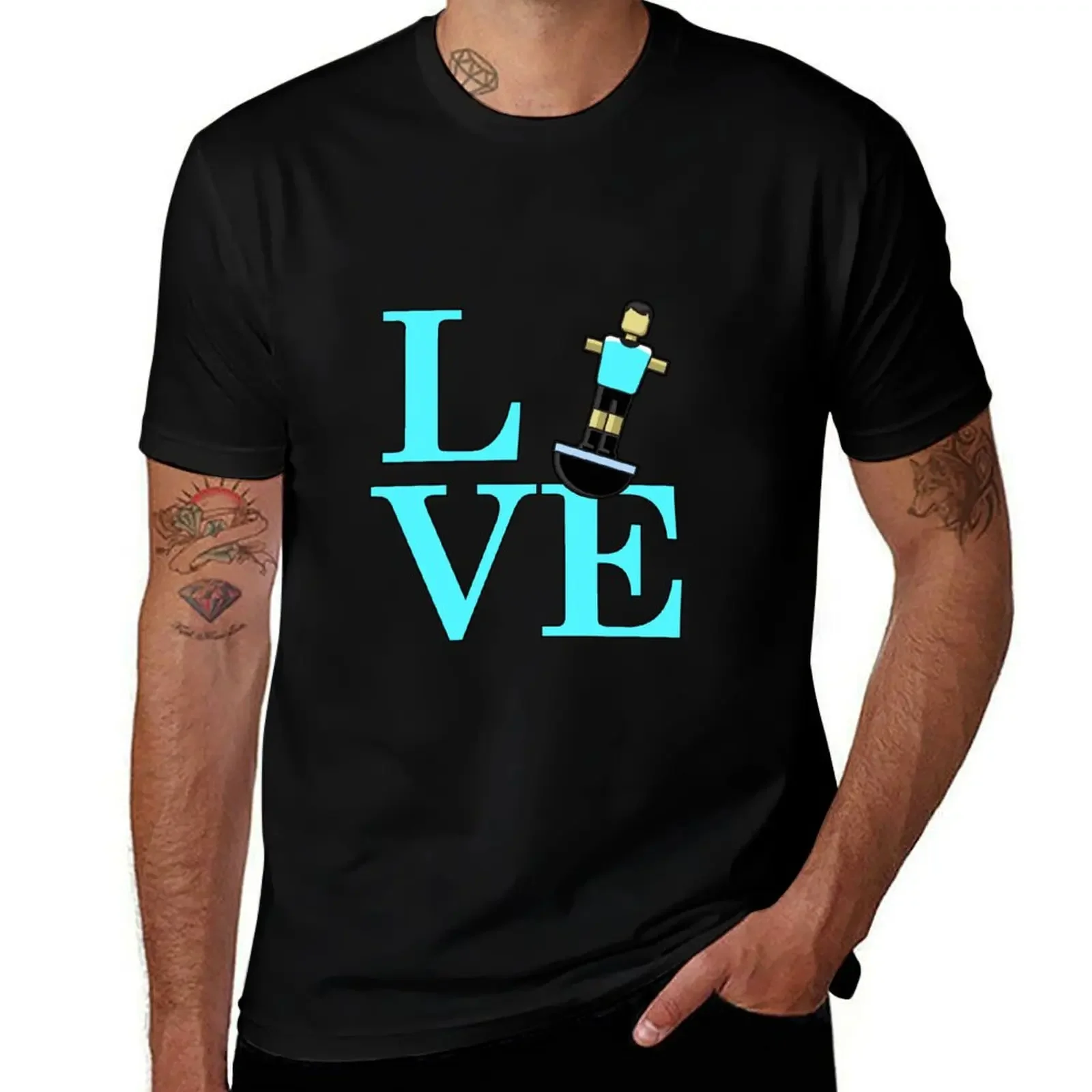 Love Foosball. T-Shirt plus size tops baggy shirts graphic tee shirt anime figures slim fit t shirts for men