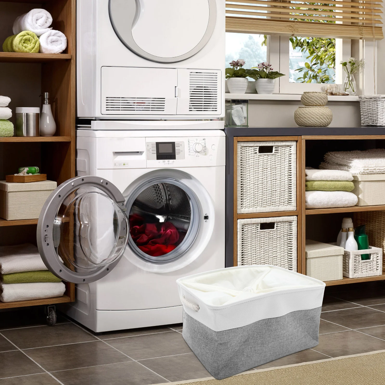 

Foldable Storage Baskets Fabric Organizer Laundry Hampers Multipurpose Home Containers Bedroom Baskets Dirty Clothes