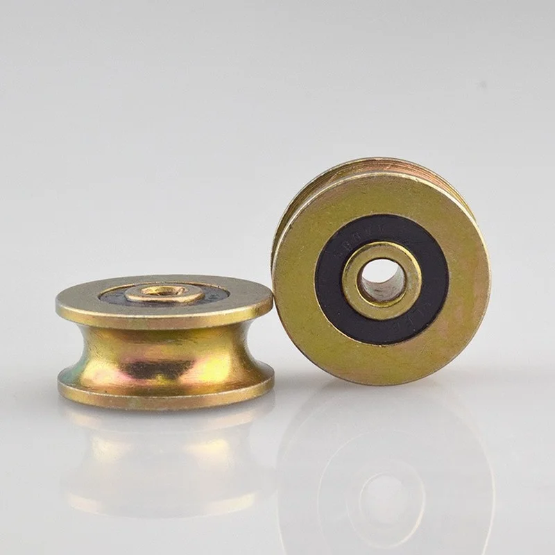 Diameter rail Wheel guide Wheel R5 Grooved wheel U Grooved iron Wheel metal Wheel galvanized Antirust 6*32*14mm