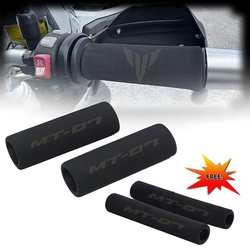 دراجة نارية مكافحة الاهتزاز مقود رغوة الراحة الانزلاق على قبضة لياماها MT07 MT09 MT10 MT03 MT25 MT125 MT01 MT 07 09 FZ07 FZ09