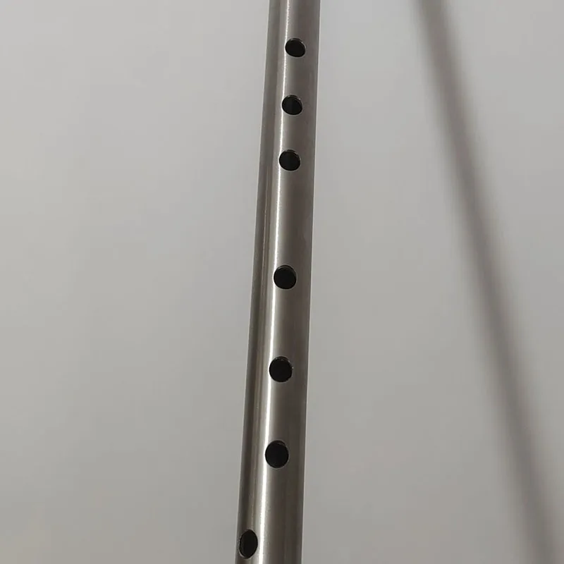 8 Hole Titanium Alloy Xiao F Key Forehand Chinese Vertical Bamboo Flute Durable Professional Xiao Traditional Musical Instrument