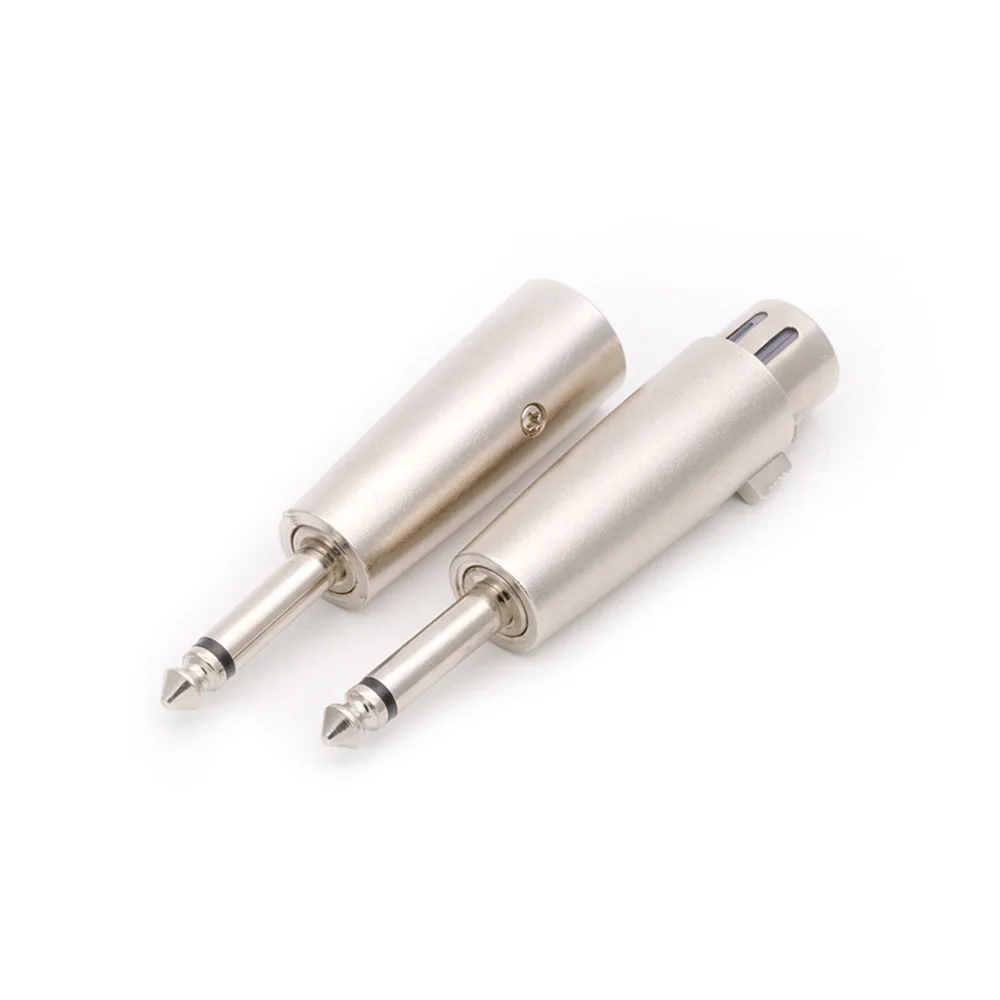 1pc XLR Connector 3Pin Female Jack and Male Plugs to 1/4\
