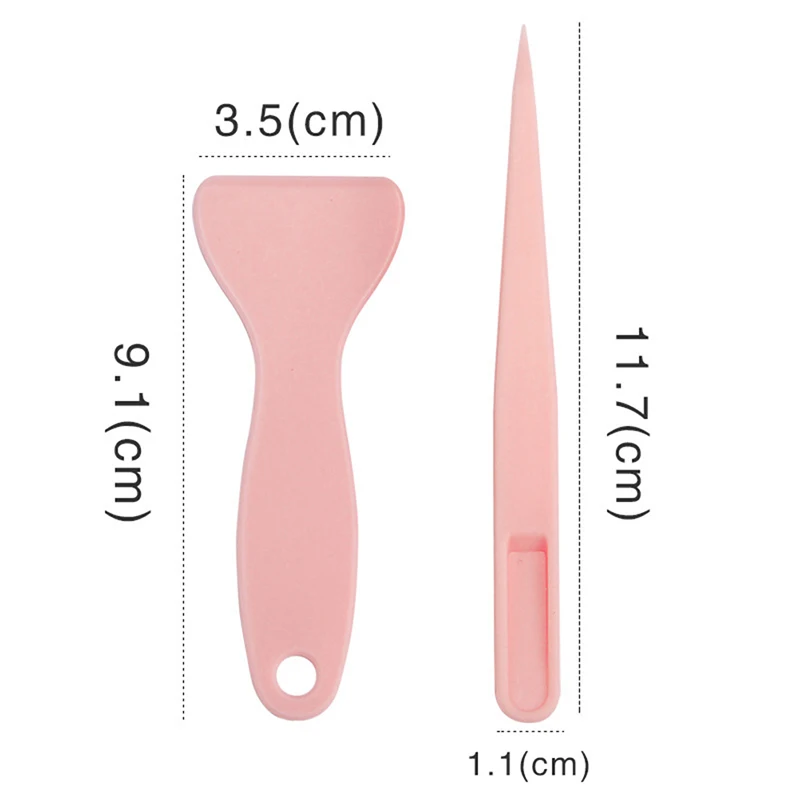 1 pinzette per notebook, raschietti in plastica colorata, pale a rilascio, clip rigide, adesivi rosa, blu, viola, raschietti per cancelleria