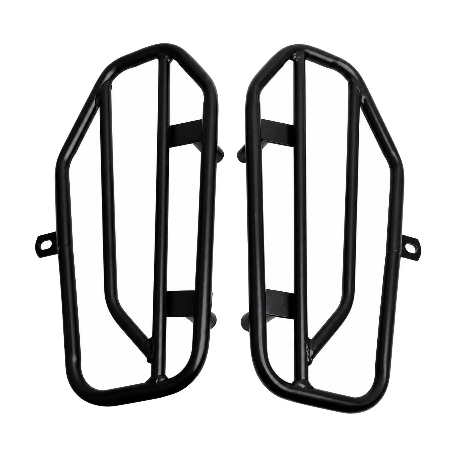Scooter Side Support Rack for Tank 150cc Motorcycle Luggage Carrier Iron Black Frame
