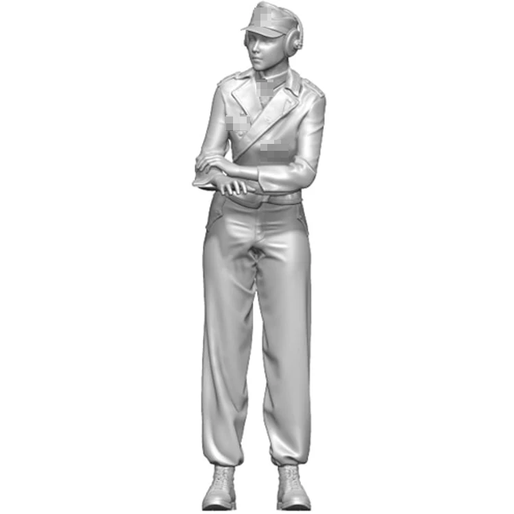 1/35 Harz Modell Kit Figur gk Soldat, weibliche Panzer mannschaft, militärisches Thema des Zweiten Weltkriegs, nicht zusammen gebautes und unbemaltes Kit