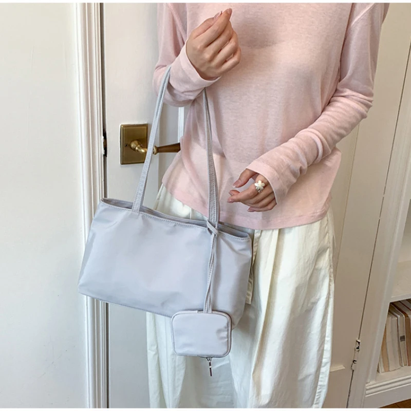 Karierte Canvas-Umhängetasche für Damen, leichte, lässige Pendler-Handtasche, Vintage-Tragetasche mit kariertem Muster und Farbblock-Design – Detail 26