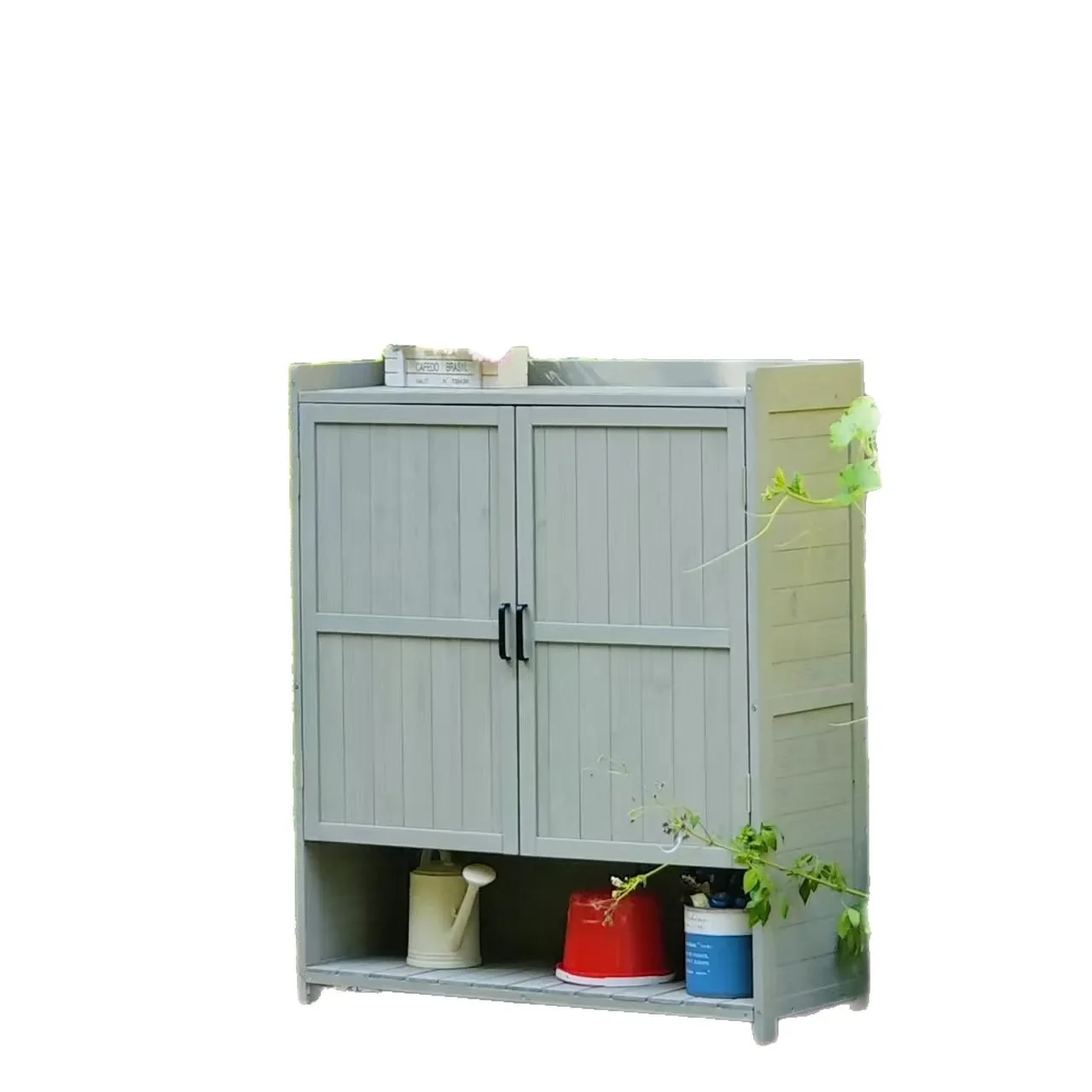 Outdoor storage cabinets, waterproof sunscreen storage cabinets, balcony garden utility cabinets, patio patio farm tools storage