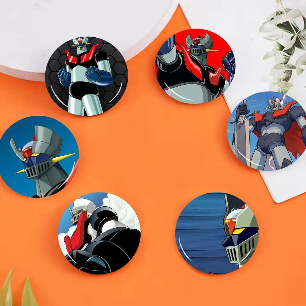 Anime M-Mazinger Z Robot Badges 25 32 44 58 75 mm Round Cosplay Pin Bag Decor Fans Collect Friends Gifts Brooch Souv