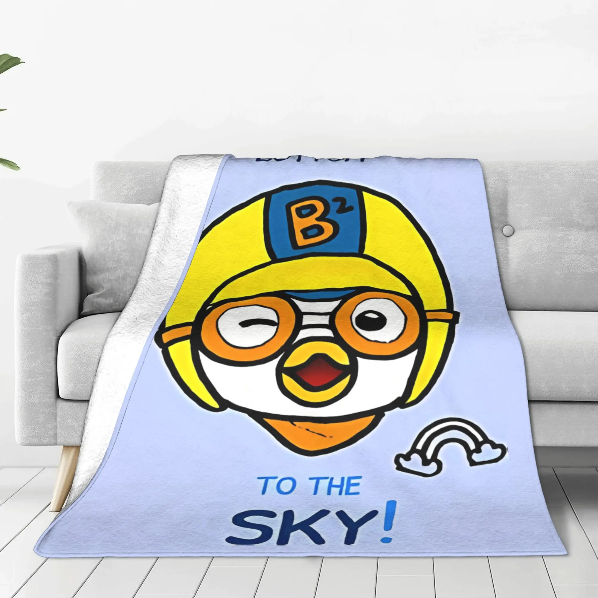 1PC Bambam P-Pororos Home Room Decorations Winter Blankets For Adults Bedding Home Interior Sofa Knee
